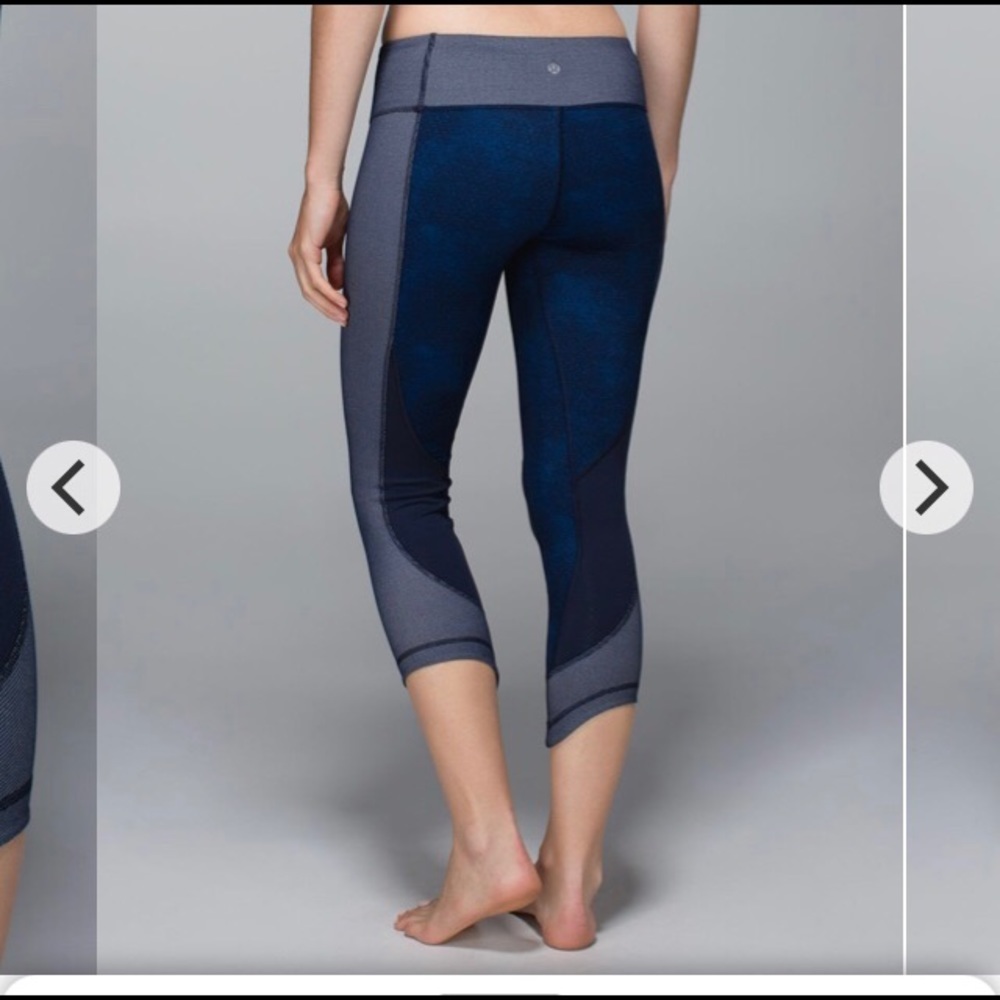 Lululemon Wunder Under Crop*Sashiko
